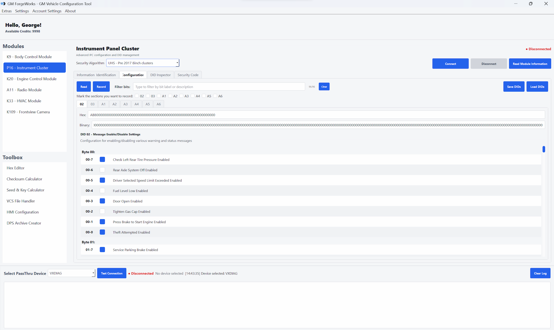 ForgePoint interface screenshot
